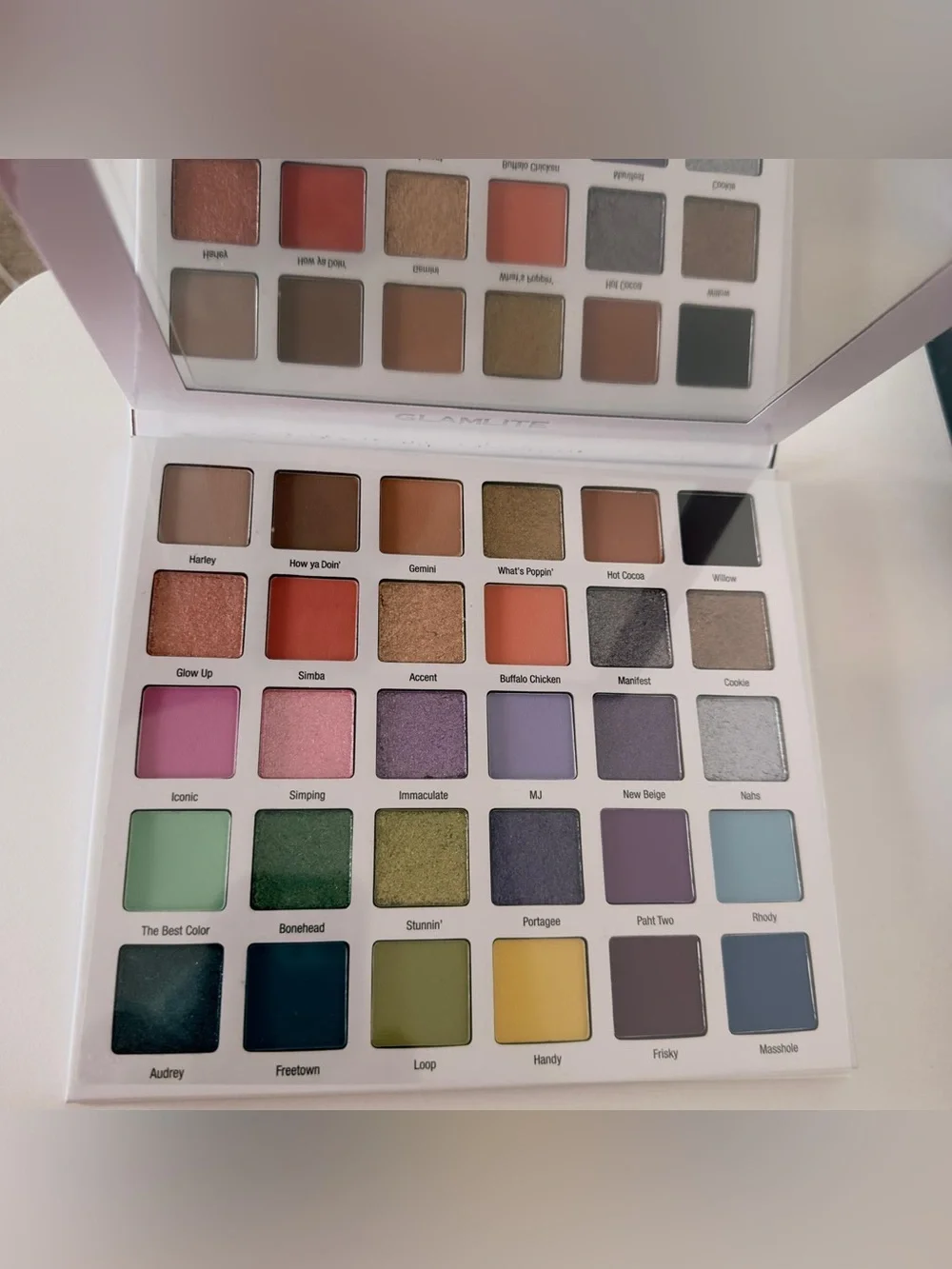 NWT Glamlite x Mikayla Edition 1 30 Color Eyeshadow Palette